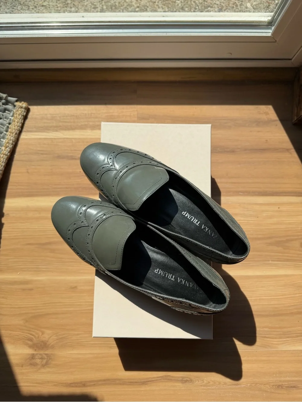Ivanka Trump Grey Patent Leather Women's Loafers